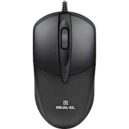 Мишка REAL-EL RM-214 USB Black (EL123200039)