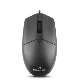 Мишка REAL-EL RM-210 USB Black (EL123200036)