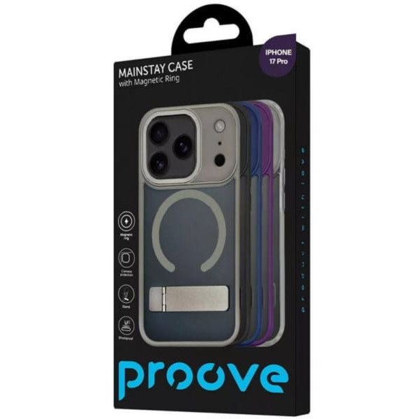 Чохол Proove Mainstay with Magnetic Ring для Apple iPhone 17 Pro Black (PCMCIP17P002)