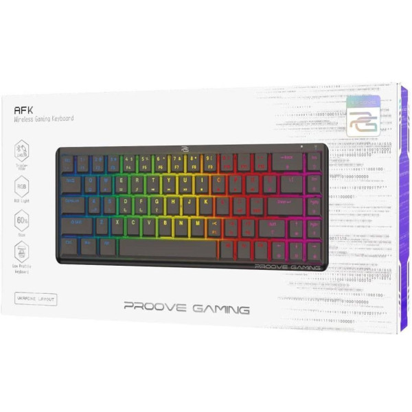 Клавиатура Беспроводная Proove Gaming AFK (Ukraine Layout) Black (WKAFK1022001)