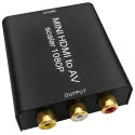 Контролер Atcom HDMI-3RCA з блоком живлення Black (15275)