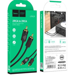Кабель Hoco UPA29 2RCA to 2RCA 1m Black 2