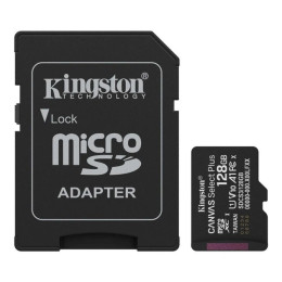 Карта пам'яті Kingston microSDXC 128GB Canvas Select Plus UHS-I R150MBs + SD-адаптер (SDCS3/128GB)