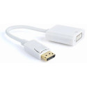 Перехідник Cablexpert DisplayPort-DVI, 0.1м, Білий (A-DPM-DVIF-002-W)