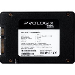 Накопитель SSD 120GB Prologix S320 2.5" SATAIII 3D TLC (PRO120GS320) 2