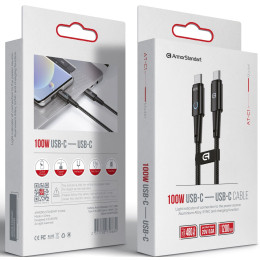 Кабель ArmorStandart AT-C1 Type-C to Type-C 100W 1,2m Black (ARM75868) 2