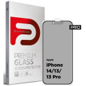 Захисне скло ArmorStandart Pro Anti-spy Matte для Apple iPhone 16e/14/13/13 Pro Black (ARM68603)