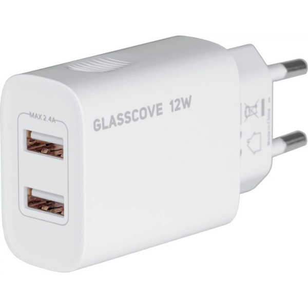 МЗП Glasscove 12W 2USB White (TC-012A)
