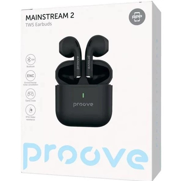 Bluetooth-гарнитура Proove Mainstream 2 TWS (APP) Black (TWMS2001AP01)