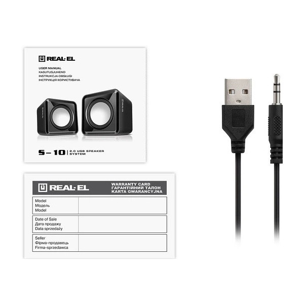 Акустична система REAL-EL S-10 Black (EL121100020)