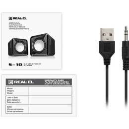 Акустична система REAL-EL S-10 Black (EL121100020)