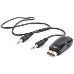 Кабель Cablexpert HDMI-VGA V 1.4 (M/F) чорний (A-HDMI-VGA-02)