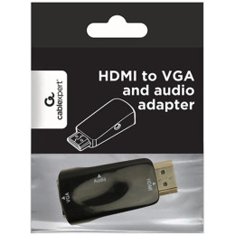 Кабель Cablexpert HDMI-VGA V 1.4 (M/F) чорний (A-HDMI-VGA-02)