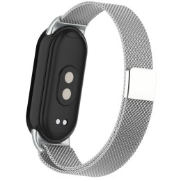 Ремешок ArmorStandart Milanese Magnetic для Xiaomi Smart Band 10/9/8 Silver (ARM86892) 2