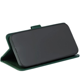 Чохол-книжка Crazy Horse Clasic для Xiaomi Redmi 15 4G Dark Green (Front)