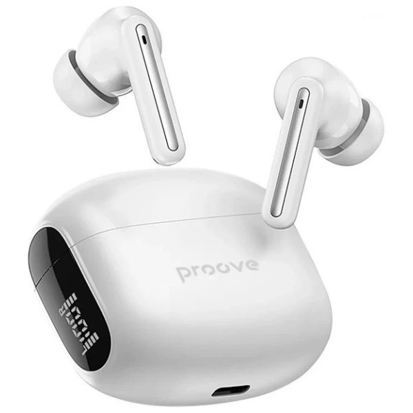 Bluetooth-гарнітура Proove Tempo TWS with ANC (APP) White (TWTM0001AP02)