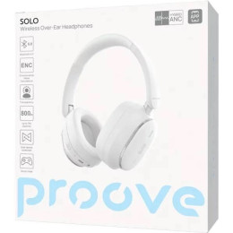 Bluetooth-гарнітура Proove Solo with ANC (APP) White (HPSL0001AP02)
