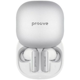Bluetooth-гарнітура Proove NoLimit TWS with Hybrid ANC (APP) White/Silver (TWNL0001AP26)