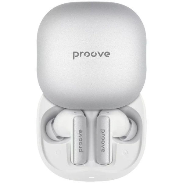 Bluetooth-гарнитура Proove NoLimit TWS with Hybrid ANC (APP) White/Silver (TWNL0001AP26)