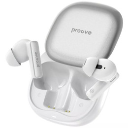 Bluetooth-гарнитура Proove NoLimit TWS with Hybrid ANC (APP) White/Silver (TWNL0001AP26)