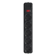 Фільтр живлення Gembird Power Cube 5 розеток 1.8м (SPG5-X-6B) для ДБЖ чорний