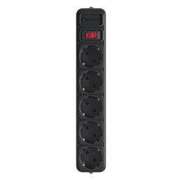Фільтр живлення Gembird Power Cube 5 розеток 1.8м (SPG5-G-6B) чорний