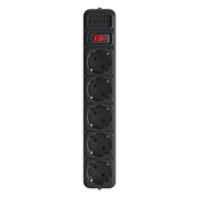 Фільтр живлення Gembird Power Cube 5 розеток 1.8м (SPG5-G-6B) чорний