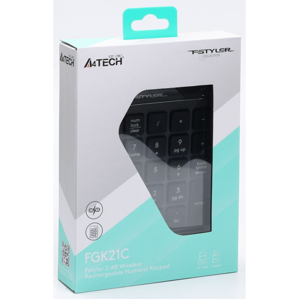 клавіатура A4Tech Fstyler FGK21C USB Grey