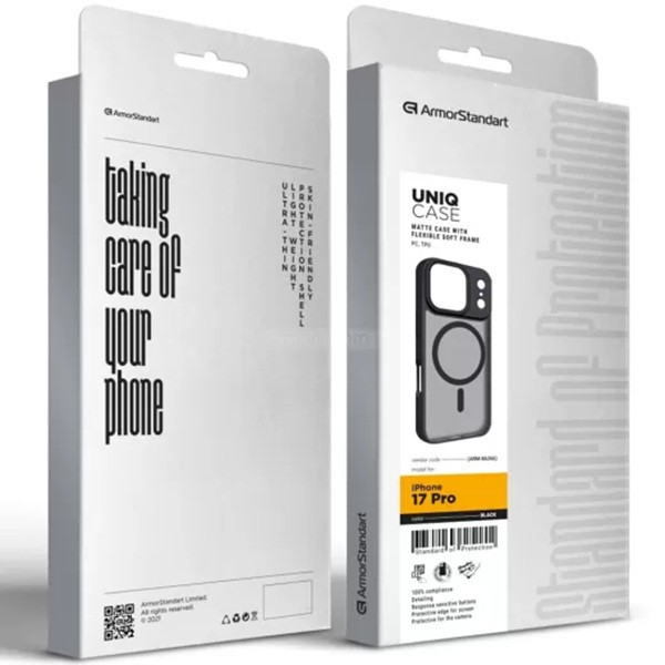 Чохол ArmorStandart Uniq MagCase для Apple iPhone 17 Pro Black (ARM86266)
