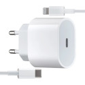 СЗУ Apple 25W + cable Type-C+Lightning (MHJ83ZMA/A) White