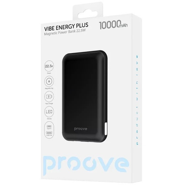 Power Bank Proove Vibe Energy Plus 22.5W 10000mAh Black (PBVE15012203)