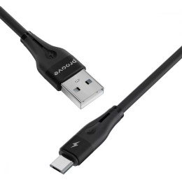 Кабель Proove Soft Silicone USB to Micro 2.4A 1m Black (CCSO20001301)