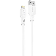 Кабель Proove Flat Out USB to Lightning 2.4A 1m White (CCRE12001102)