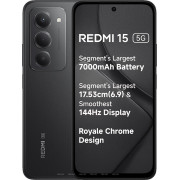 Смартфон Xiaomi Redmi 15 5G 4/128GB NFC Midnight Black (No Adapter) Global