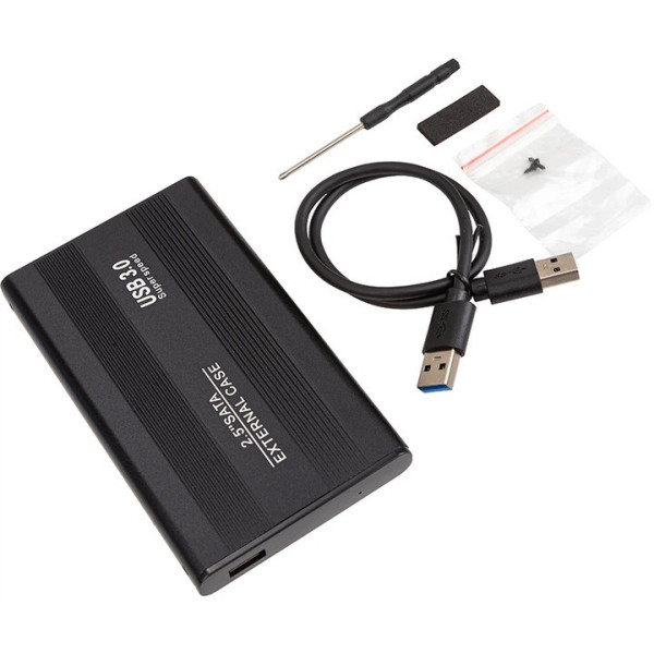 Зовнішня кишеня PowerPlant SATA HDD 2.5 USB 3.0 (HC380008) Black