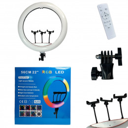 Лампа Кільцева LED RGB LJJ56 22" 480 Lights Black