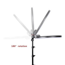 Лампа кільцева LED RL-18 (46cm) 55W 3m cable 3 holder Black 2