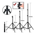 Лампа кільцева LED RL-18 (46cm) 55W 3m cable 3 holder Black
