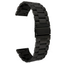 Ремінець Rolex 3 Bead 22 mm Універсальний Black