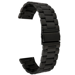 Ремінець Rolex 3 Bead 22 mm Універсальний Black
