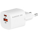 СЗУ Glasscove 20W USB+Type-C White (TC-099PQ20)