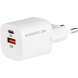 СЗУ Glasscove 20W USB+Type-C White (TC-099PQ20)