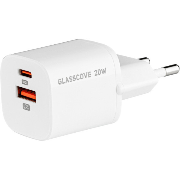 СЗУ Glasscove 20W USB+Type-C White (TC-099PQ20)