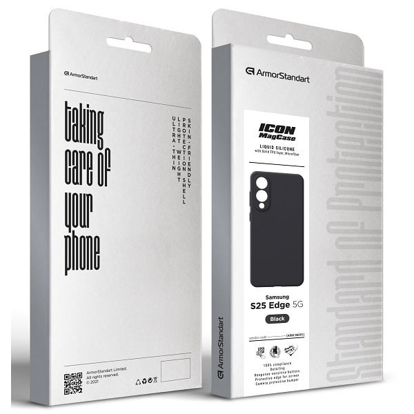 Чохол ArmorStandart ICON2 MagCase для Samsung S25 Edge 5G Black (ARM88091)