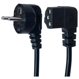 Кабель живлення ArmorStandart CEE 7/7 - С13 кутовий 1.8м black (ARM73124)