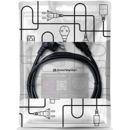 Кабель живлення ArmorStandart CEE 7/7 - С13 1.8м black (ARM73121) 2