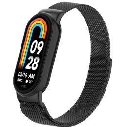 Ремешок ArmorStandart Milanese Magnetic для Xiaomi Smart Band 10/9/8 Black (ARM86890)
