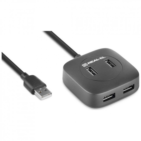 USB HUB REAL-EL HQ-177 4xUSB (EL123110009)