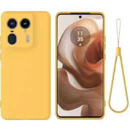 Чохол Silicone Case Full Camera для Motorola Edge 50 Ultra Yellow