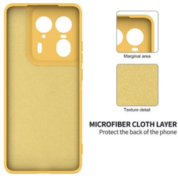 Чехол Silicone Case Full Camera для Motorola Edge 50 Ultra Yellow 2